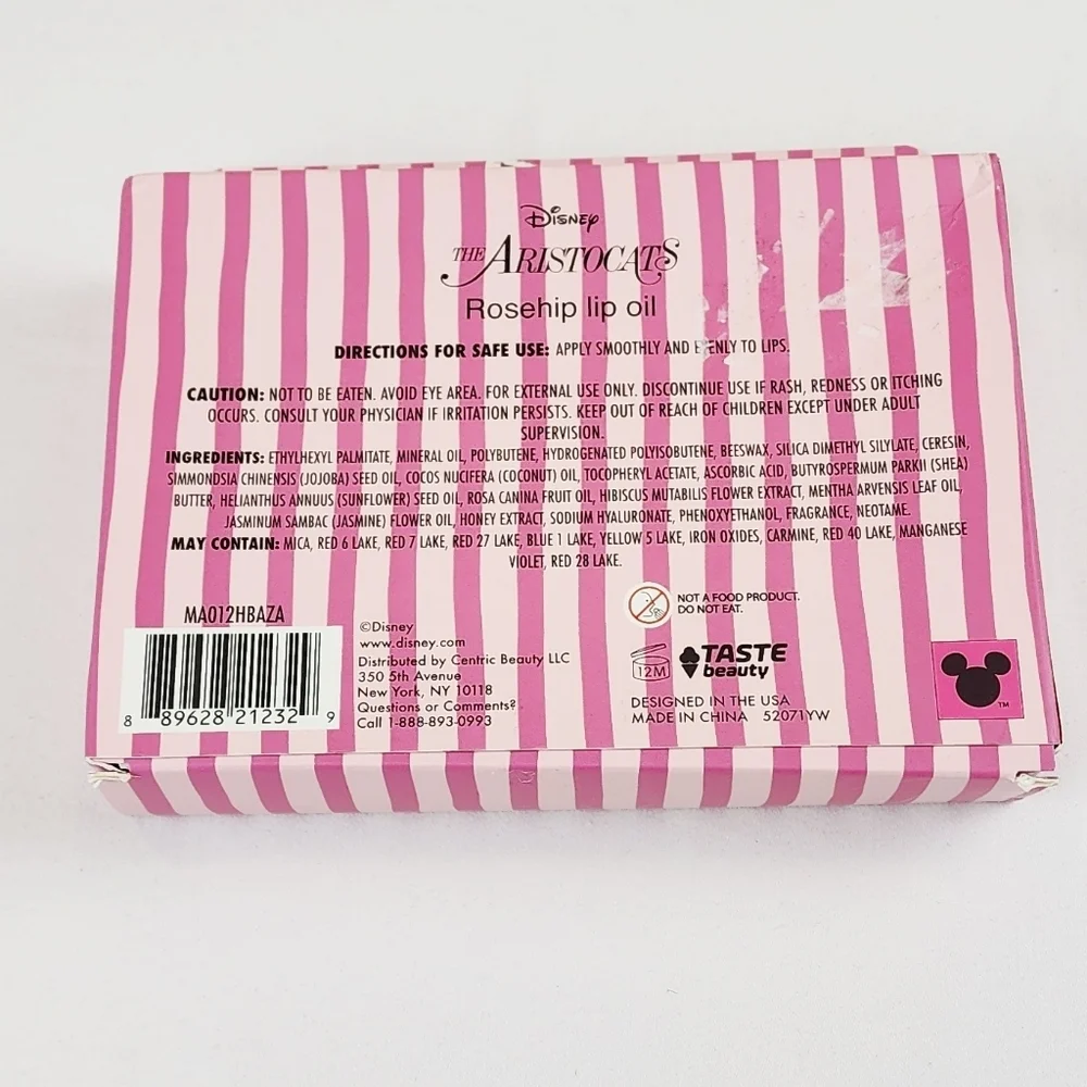 Disney Aristocats Rosehip Infused Lip Oil 4 Pieces Set
